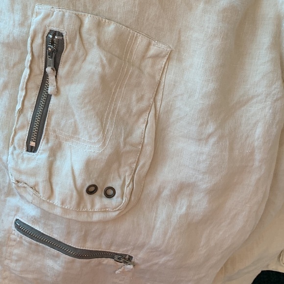 Johnny Was Pete & Greta Unisex Linen Shorts sz 10 - Picture 4 of 7